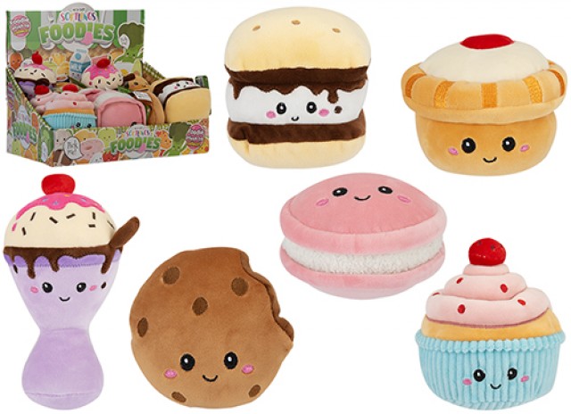 (Mis 1) SOFTLINGS FOODIES (Sweet Treats) Dolcetti Peluche 16cm 6ass In espo da 12pz…x12…x72